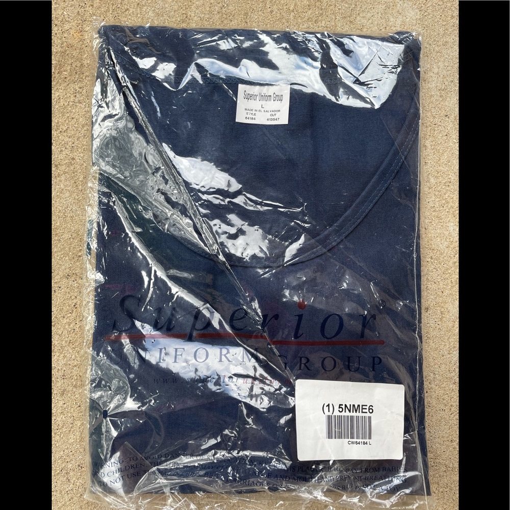 Superior Uniform Group Navy SmockVest size L New